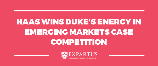 Haas Wins Duke’s Energy in Emerging Markets Case Competition